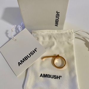 NWT: Ambush Gold Zip Tie Ring